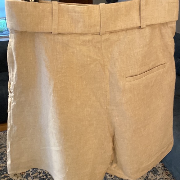 Tailored linen short mango size 8 - Picture 3 of 8